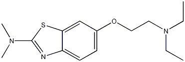 Benzothiazole, 6-(2-diethyl-aminoethoxy)-2-dimethylamino- 구조식 이미지