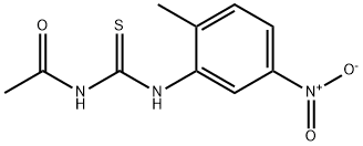 N-[[(2-Methyl-5-nitrophenyl)amino]thioxomethyl]acetamide Structure