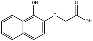 2-[(1-Hydroxy-2-naphthalenyl)oxy]acetic Acid Structure