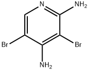 2,4-디아미노-3,5-드브로모피리딘 구조식 이미지