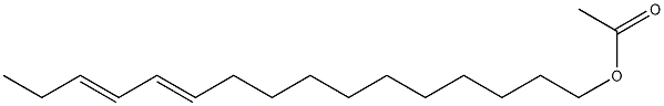 (E,E)-11,13-Hexadecadienyl acetate Structure