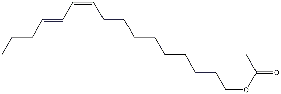 (Z,E)-10,12-Hexadecadienyl acetate Structure