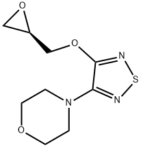(R)-4-[4-(Oxiranylmethoxy)-1,2,5-thiadiazol-3-yl]morpholine Structure