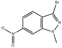 3-브로모-1-메틸-6-니트로-1H-인다졸 구조식 이미지
