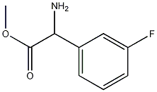 메틸2-아미노-2-(3-플루오로페닐)아세테이트 구조식 이미지