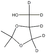 (RS)-2,2-디메틸-1,3-디옥솔란-4-메탄올-d5 구조식 이미지