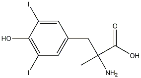 3,5-Diiodo-a-methyl-DL-tyrosine Structure