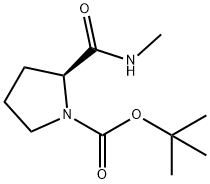 (S)-1-Boc-N-메틸피롤리딘-2-카르복스아미드 구조식 이미지