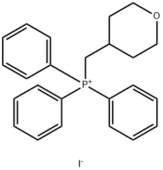 Triphenyl[(tetrahydro-2H-pyran-4-yl)methyl]phosphonium iodide Structure