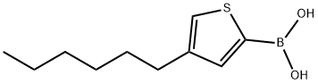 4-Hexylthiophene-2-boronic acid Structure
