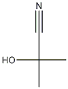 2-Hydroxy-2-methylpropanenitrile 구조식 이미지