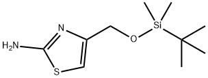 2-Amino-5-tert-butyldimethylsilyloxy-methyl-thiazole 구조식 이미지