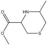 메틸5-메틸티오모르폴린-3-카르복실레이트 구조식 이미지