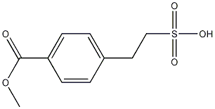 2-(4-(methoxycarbonyl)phenyl)ethanesulfonic acid Structure