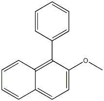 2-메톡시-1-페닐나프탈렌 구조식 이미지