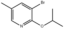 3-Bromo-2-isopropoxy-5-methylpyridine Structure