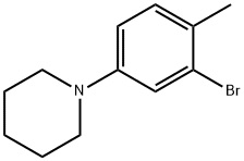 1-(3-Bromo-4-methylphenyl)piperidine Structure