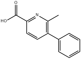 6-메틸-5-페닐피리딘-2-카르복실산 구조식 이미지