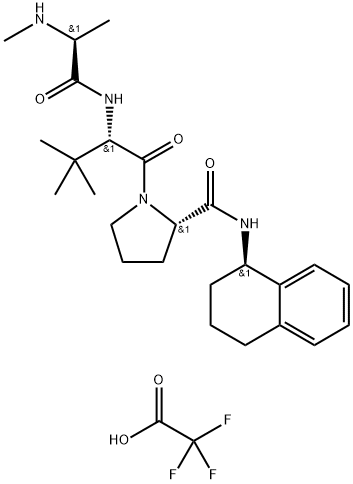 L-Prolinamide, N-methyl-L-alanyl-3-methyl-L-valyl-N-[(1R)-1,2,3,4-tetrahydro-1-naphthalenyl]- (9CI) 구조식 이미지