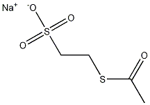 2-아세틸티오에탄술폰산나트륨염 구조식 이미지