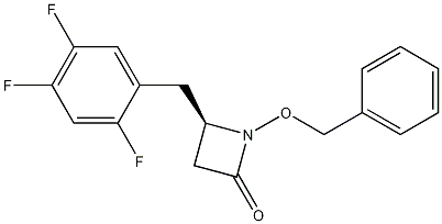 (4R)-1-(Phenylmethoxy)-4-[(2,4,5-trifluorophenyl)methyl]-2-azetidinone Structure