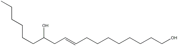 9-Octadecene-1,12-diol Structure