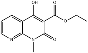 ethyl 4-hydroxy-1-methyl-2-oxo-1,2-dihydro-1,8-naphthyridine-3-carboxylate Structure