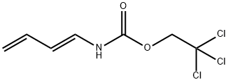 trans-N-(1E)-1,3-부타디엔-1-일-카르밤산2,2,2-트리클로로에틸에스테르 구조식 이미지