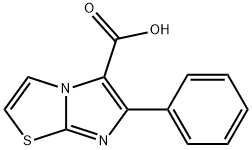 6-phenyl-Imidazo[2,1-b]thiazole-5-carboxylic acid Structure