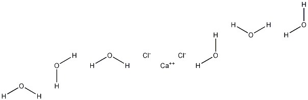 Calcium chloride hexahydrate 구조식 이미지