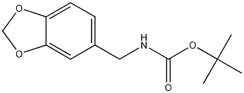 tert-butyl (benzo[d][1,3]dioxol-5-ylmethyl)carbamate Structure