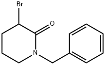 1-benzyl-3-bromopiperidin-2-one Structure