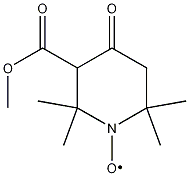 3-(Methoxycarbonyl)-2,2,6,6-tetramethyl-4-oxo-1-piperidinyloxy Structure