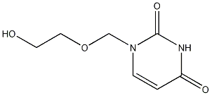 1-(2-Hydroxyethoxymethyl)uracil Structure