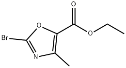 5-옥사졸카르복실산,2-브로모-4-메틸-,에틸에스테르 구조식 이미지