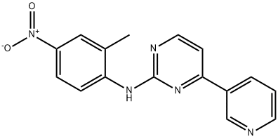 N-(2-Methyl-4-nitrophenyl)-4-(3-pyridinyl)-2-pyrimidinamine Structure
