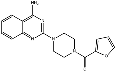 (4-(4-Aminoquinazolin-2-yl)piperazin-1-yl)(furan-2-yl)methanone 구조식 이미지