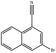 3-Bromonaphthalene-1-carbonitrile, Structure