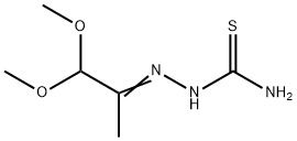 Hydrazinecarbothioamide, 2-(2,2-dimethoxy-1-methylethylidene)- 구조식 이미지