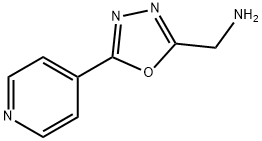 (5-(pyridin-4-yl)-1,3,4-oxadiazol-2-yl)methanamine 구조식 이미지