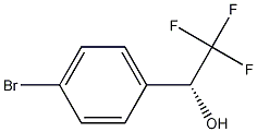 (R)-1-(4-bromophenyl)-2,2,2-trifluoroethanol 구조식 이미지