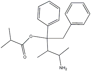 alpha-4-Dimethylamino-3-methyl-1,2-diphenyl-2-butanolpropionate Structure