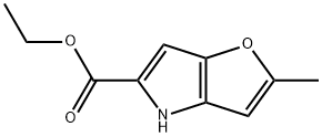 에틸2-메틸-4H-푸로[3,2-b]피롤-5-카르복실레이트 구조식 이미지