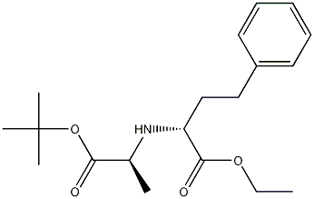 N-[1-(R)-에틸옥시카르보닐-3-페닐프로필]-L-알라닌tert-부틸에스테르 구조식 이미지