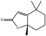 2(4H)-벤조푸라논,5,6,7,7A-테트라하이드로-4,4,7A-트리메틸-,(S)- 구조식 이미지