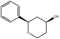 (2R,4S)-2-Phenyl-tetrahydro-2H-pyran-4-ol 구조식 이미지