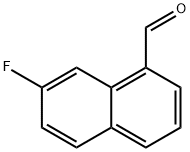 7-Fluoro-1-naphthalenecarboxaldehyde Structure