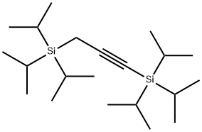 Silane, 1,1'-(1-propyne-1,3-diyl)bis[1,1,1-tris(1-methylethyl)- 구조식 이미지