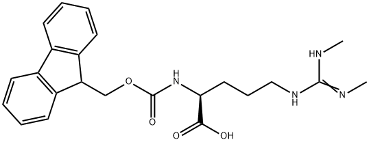 (S,E)-12-(9H-fluoren-9-yl)-3-(methylamino)-10-oxo-11-oxa-2,4,9-triazadodec-2-ene-8-carboxylic acid Structure
