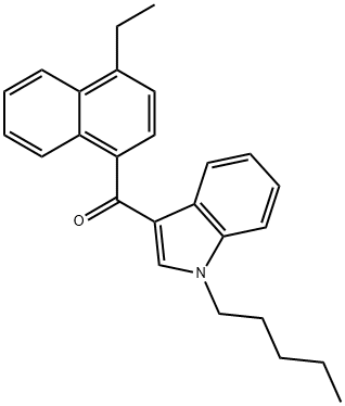 4-ethylnaphthalen-1-yl-(1-pentylindol-3-yl)methanone Structure